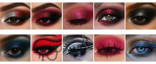 K'APEINE 15-Color Gothic Rose Eyeshadow Palette (includes contour and blush)