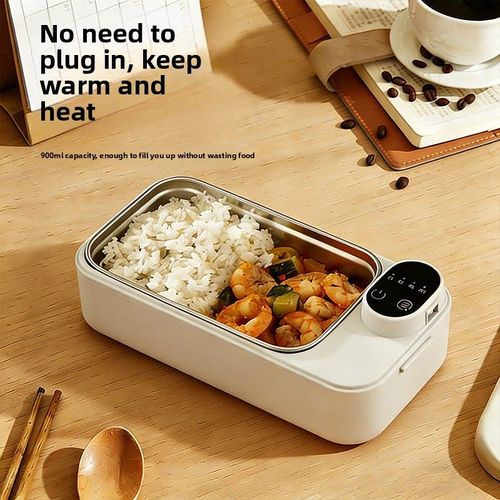 USB Charging 304 Stainless Steel Electric Heating Insulated Lunch Box