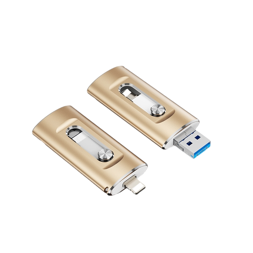 Three-in-One USB Flash Drive with Large Capacity of 32G, Suitable for Both Mobile Phones and Computers