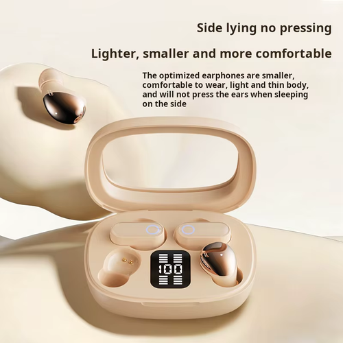 Dual Wireless Earbuds LED Power Display HiFi in Ear Noise Earphone Cancelling Low Latency Touch Control Type-C Long Battery Life