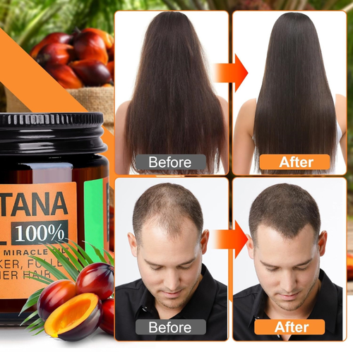 Batana Oil Organic Ingredient Nourishing Raw Vegan Natural Moisturizing Pure Butter Batana Oil for Hair Growth