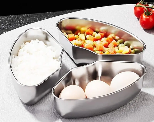 Individual Food Steamer Box Tray Set, 6pack Stainless Steel Mini Steamer Cookers Insert Pot Food Holder for Instant Pot n Air Fryer to Quick Prepare Meal
