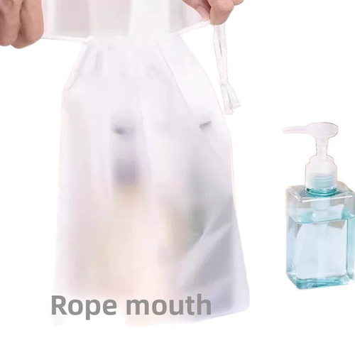 Waterproof Frosted PE Shoe Bags Drawstring Travel Storage Pouches for Shoes & Clothes 30pcs (Large, Medium, And Small)