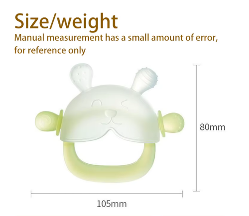 Silicone Baby Food Grade Rabbit Complete Set Hand Held Boilable Liquid Silicone Special Soothing Chew Toy