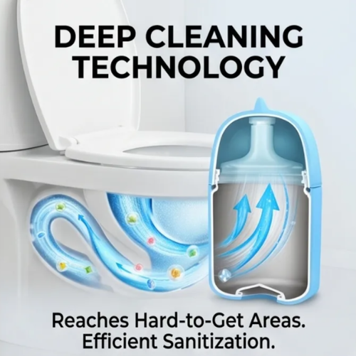 Joesome Automatic Solid Toilet Cleaner Slow Releasing Formula BSCI Certified 5%-15% Active Ingredients for Deodorizing Stain Four Per Set