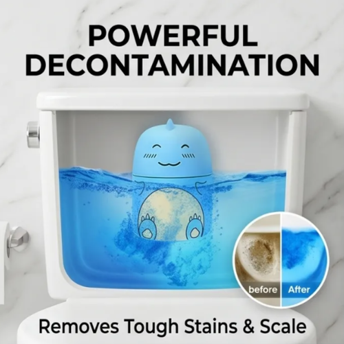 Joesome Automatic Solid Toilet Cleaner Slow Releasing Formula BSCI Certified 5%-15% Active Ingredients for Deodorizing Stain Four Per Set