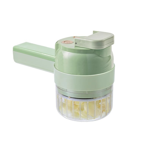 Multifunctional Vegetable Chopper Electric Automatic Garlic Masher Chili Ring Scallion Cutter Ginger Paste Slice Maker ABS