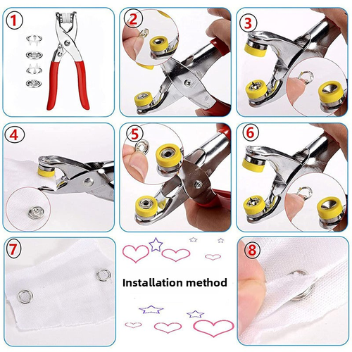 Hot Sale New Design DIY Quick Assemble Mold Tool Eyelet Rivet Buttons for Garment Shoes Button Rivets