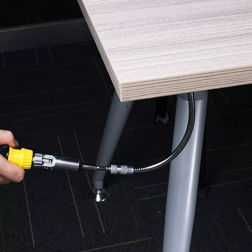 200 300mm Hexagonal Handle Metal Flexible Shaft Electric Drill Variable Direction Screwdriver Head Hex Socket Rod Two Per Set