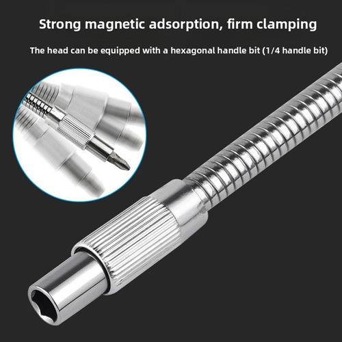 200 300mm Hexagonal Handle Metal Flexible Shaft Electric Drill Variable Direction Screwdriver Head Hex Socket Rod Two Per Set