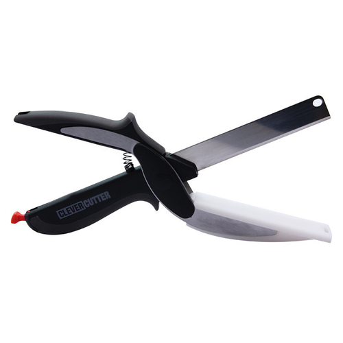 Vegetable Cutting Board Scissors Spring Scissors Kitchen Knife Auxiliary Food Vegetable Knife Scissors 2-in-1 Kitchen Tools