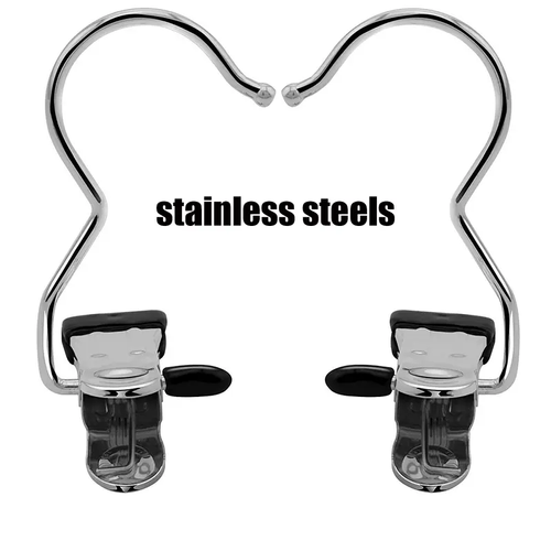 Clips Hangers Stainless Steel Rustproof Space-Saving, 360° Rotating Waterproof Durable Clothespins with Rubber-Coated Tips for Laundry Drying, Closet & Travel Storage, 20 Counts