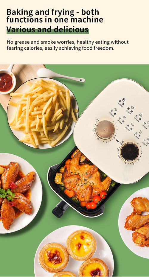 6L Visible Air Fryer & Electric Oven – Large-Capacity, Multifunctional, Fully Automatic Smart Oven (No-Flip Design)