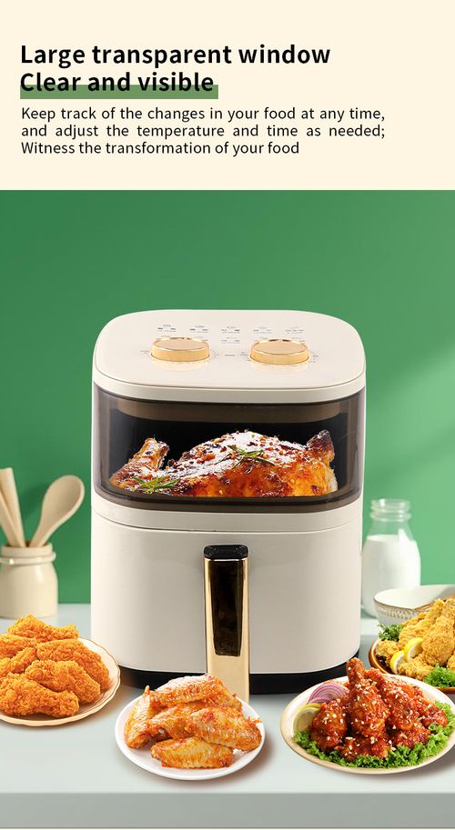 6L Visible Air Fryer & Electric Oven – Large-Capacity, Multifunctional, Fully Automatic Smart Oven (No-Flip Design)