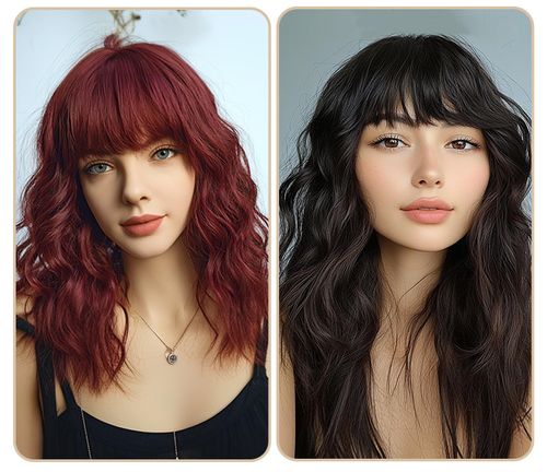 New Western-style long curly wig for women