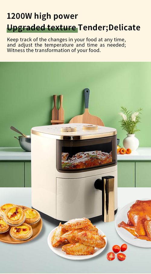 6L Visible Air Fryer & Electric Oven – Large-Capacity, Multifunctional, Fully Automatic Smart Oven (No-Flip Design)