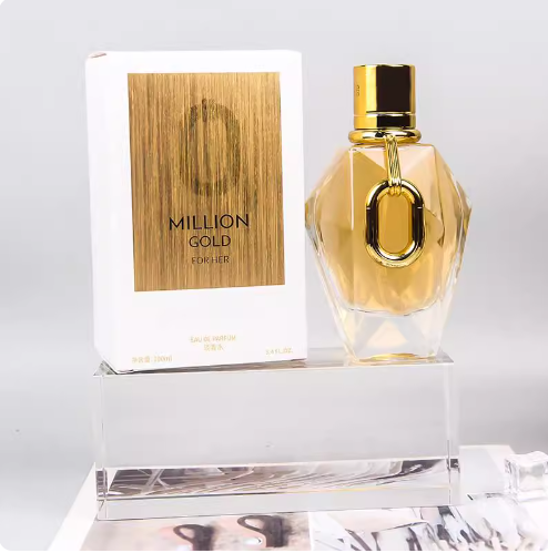 跨境外貿爆款女士黃金百萬香水花香木質持久留香女用清新小眾香水