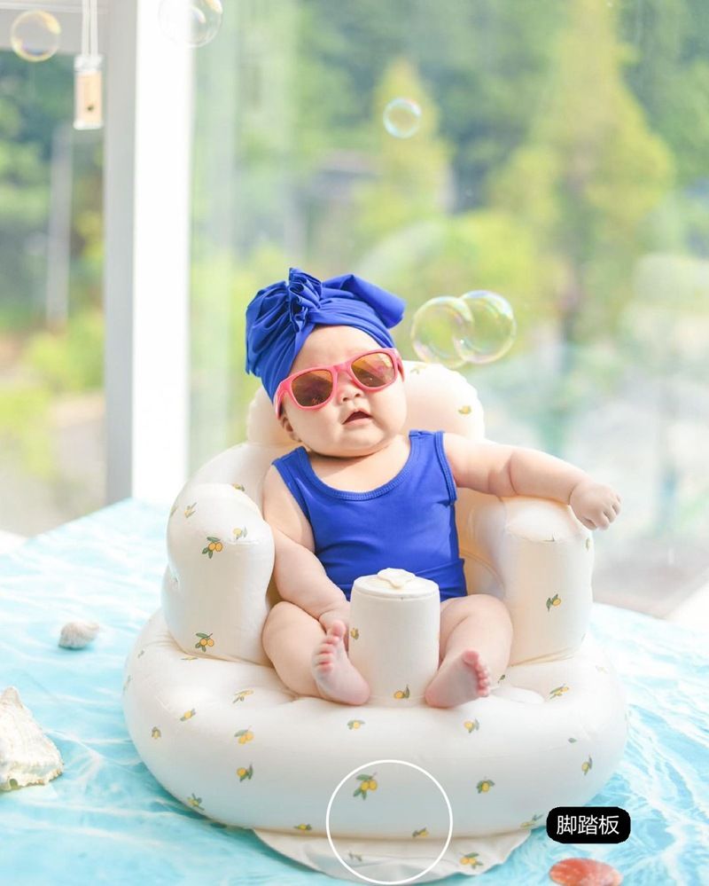 New Arrival Baby Learn to Sit Seat Sofa Chair Cute Pattern Baby Inflatable Training Chair