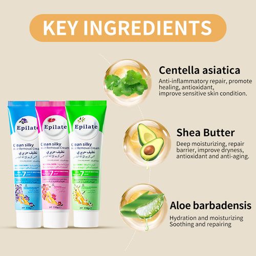 Hair removal cream is gentle and painless and can be used all over the body, including private parts, underarms and legs.