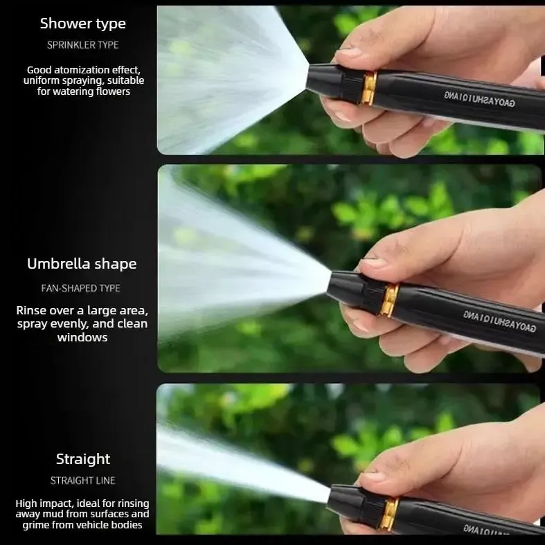 High-Pressure Water Gun Nozzle for Car Wash & Garden Sprayer
