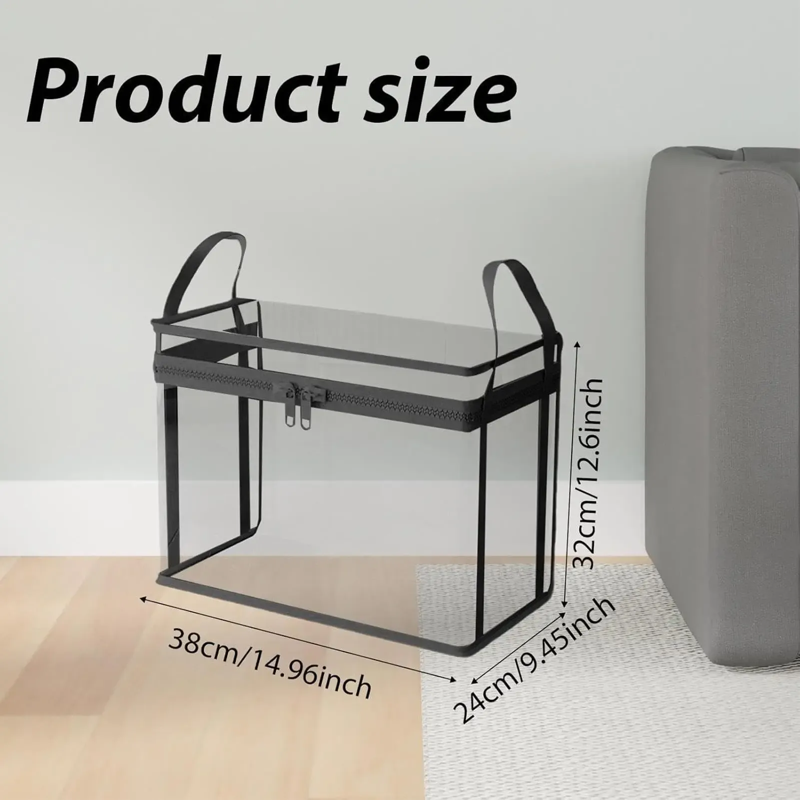 Large Clear Thick Plastic Storage Box with Hinged Lid, Heavy-Duty Durable High Capacity Organizer, Perfect for Home, Camping, Travel, Attic and Moving