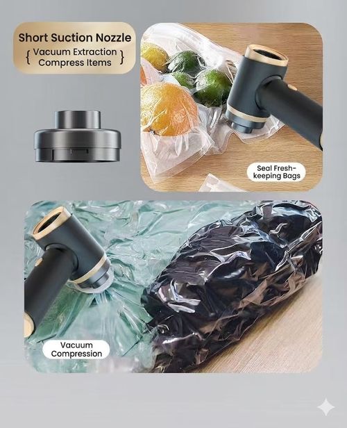 Wireless Car Vacuum Cleaner & Air Blower, 120W Portable Handheld Auto Vacuum with Multi-Nozzles for Car, Home & Pet Hair