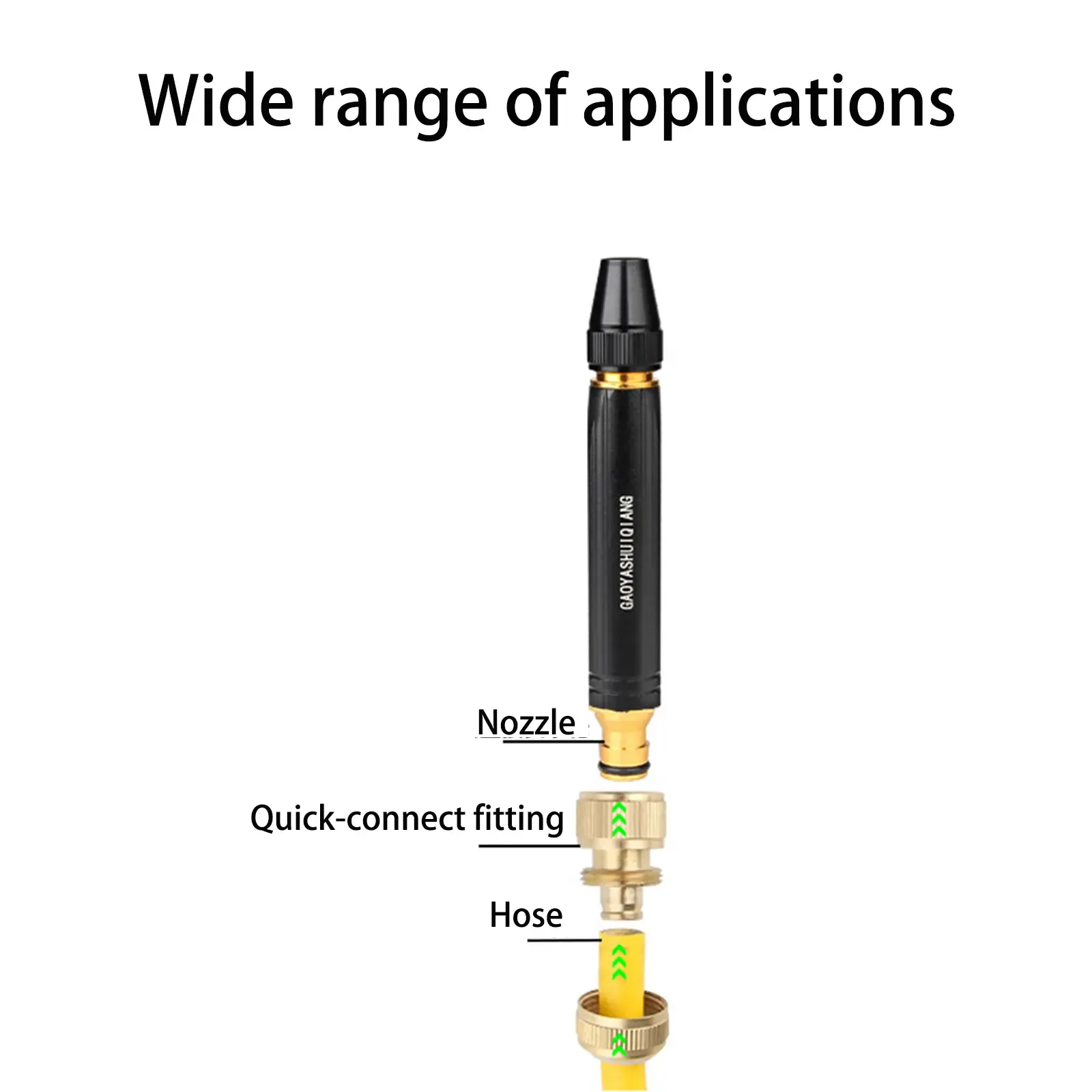 High-Pressure Water Gun Nozzle for Car Wash & Garden Sprayer