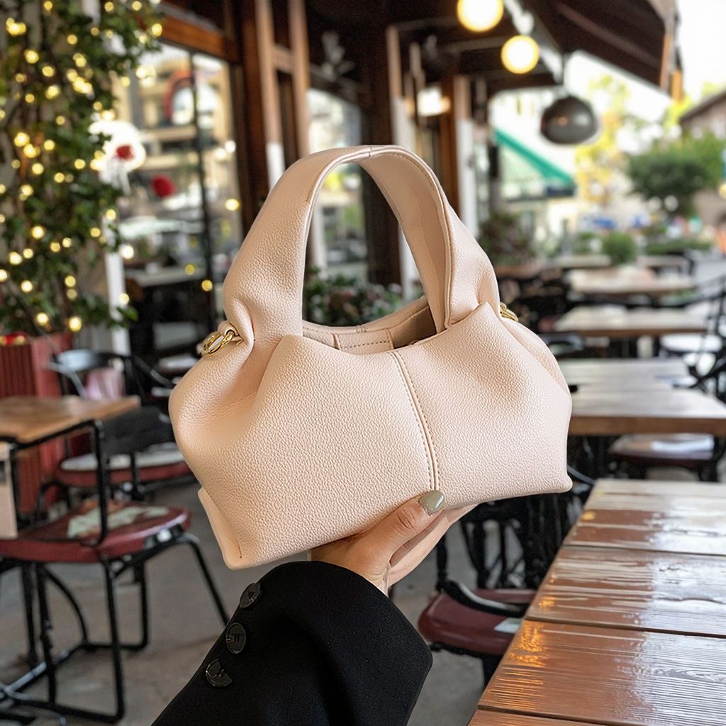 Fashionable high quality solid color shoulder bag large capacity women's messenger bag