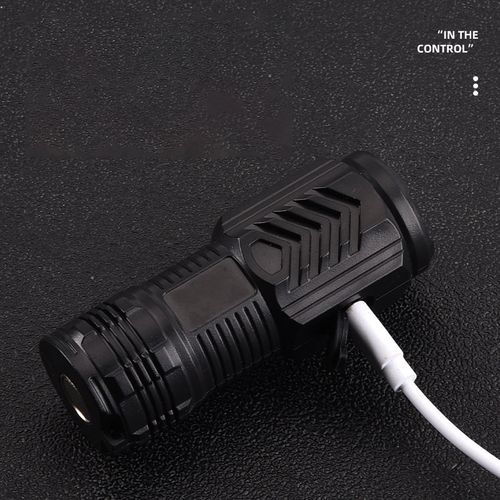 Hot USB Rechargeable Plastic Portable Small Flashlight Outdoor Multi-Function Camping Mini LED Flashlight Tactical Flashlight
