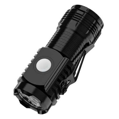 Hot USB Rechargeable Plastic Portable Small Flashlight Outdoor Multi-Function Camping Mini LED Flashlight Tactical Flashlight