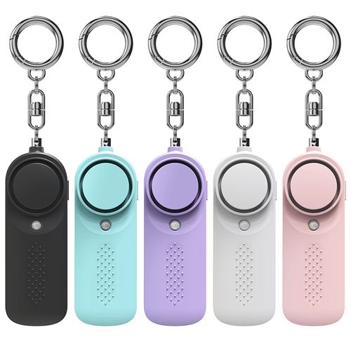 140Db Emergency Self Defense Alarm Keychain Safety Defence Key Chain Led Security Personal Alarm Keychain For Women, Elderly, And Night Workers, Personal Alarm Keychain As Bag Decoration