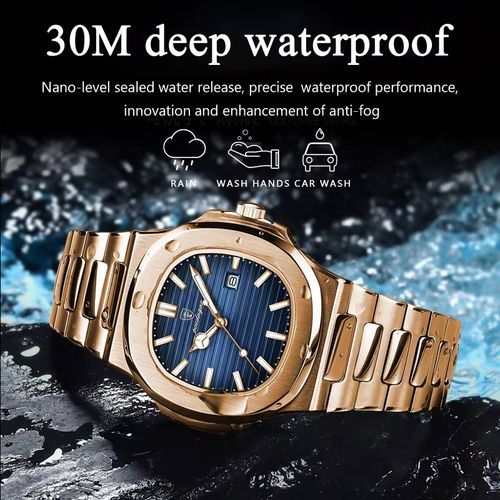 Swiss brand ultra-thin men's watch new fashion waterproof quartz watch hot sale