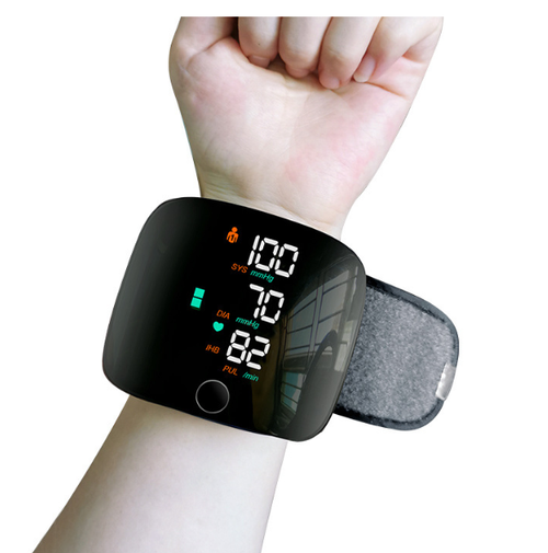 USB Charging Wrist Electronic Sphygmomanometer High Definition Large Screen Intelligent Voice Home Blood Pressure Monitor