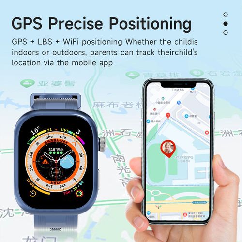 4G Kids Student Smart Telephone Watch H01 with Video Call SOS Emergency Call Two Way Calling GPS Positioning for Boys and Girls