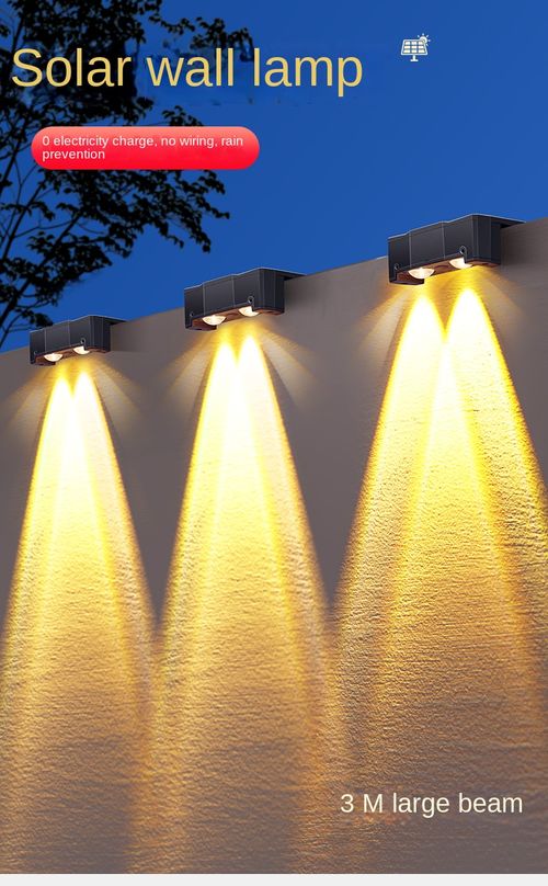 Solar LED Deck Wall Light, Outdoor Waterproof, Garden Fence & Exterior Wall Lighting