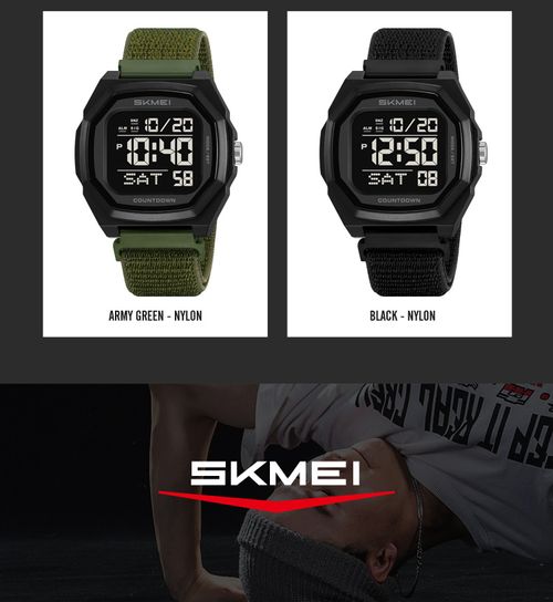 Wholesale Watch 2495 Chronograph Water Resistant 50m Custom logo NYLON Strap Watches Men Sport Digital
