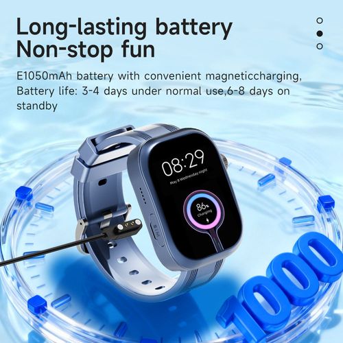 4G Kids Student Smart Telephone Watch H01 with Video Call SOS Emergency Call Two Way Calling GPS Positioning for Boys and Girls