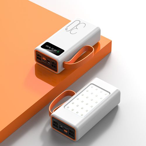 Extra-large capacity 50000mAh solar power bank with fast charging outdoor camping light and mobile power supply