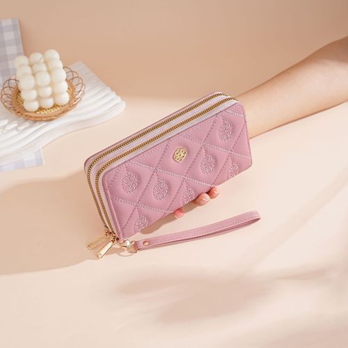 Women's Wallet High-End Card Holder New Large-Capacity Clutch with Double Zipper