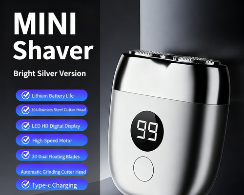 Mini Electric USB Rechargeable Car Portable Men's Shaver