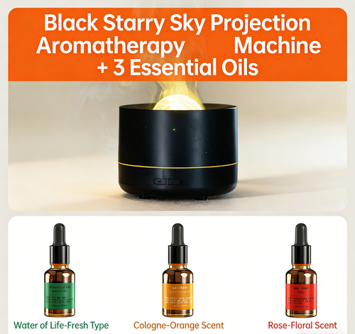 Starry Sky Projection Aroma Diffuser USB Plug-In Colorful Romantic Atmosphere Lamp Humidifier