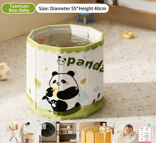 Baby Bath Tub, Foldable Bathtub for Home Use, Baby Swimming Tub, Thermostatic Bath Tub