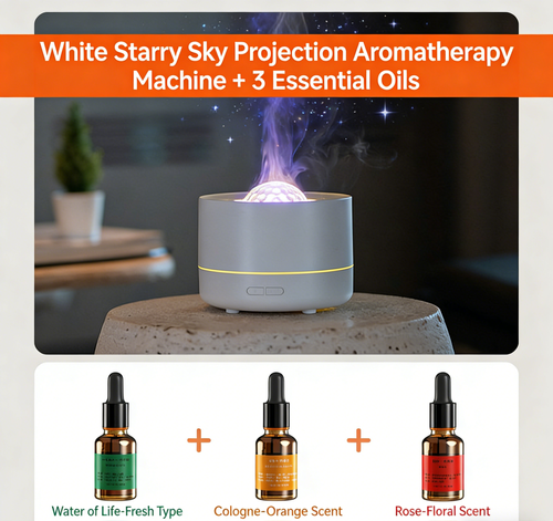 Starry Sky Projection Aroma Diffuser USB Plug-In Colorful Romantic Atmosphere Lamp Humidifier