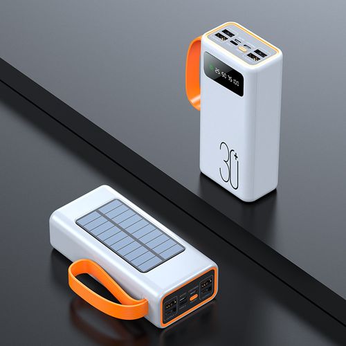 Extra-large capacity 50000mAh solar power bank with fast charging outdoor camping light and mobile power supply