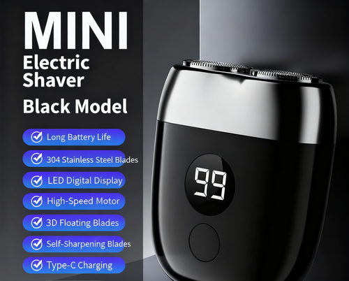 Mini Electric USB Rechargeable Car Portable Men's Shaver