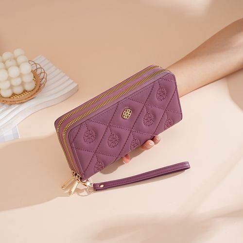 Women's Wallet High-End Card Holder New Large-Capacity Clutch with Double Zipper