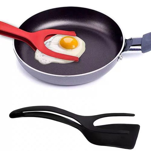 Best-selling 2-in-1 steak, pancake and omelette spatula – kitchen utensil with food tongs, heat-resistant and suitable for a variety of foods