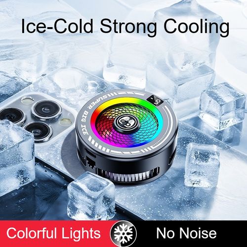 New magnetic semiconductor phone cooler with multi-speed adjustment for instant cooling  complimentary magnetic phone mount and charging cable included