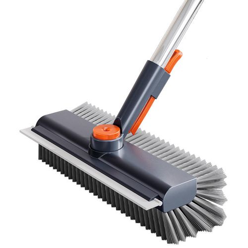 New three-in-one household bathroom floor hard-bristle no-dead-corner cleaning brush, a miracle tool for cleaning grooves and gaps