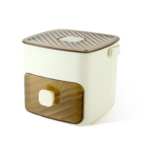 Press-to-make ice cube tray, food-grade silicone mould with easy-release design and lid, comes with a free pair of tongs